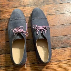 Cole Haan women’s navy suede oxfords